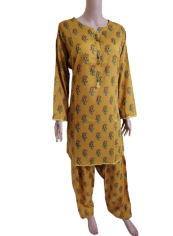 Fabric Pakistani Lawn Printed Stitched 2-Piece Suit (Large Size )– 2026 Collection - Image 4